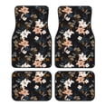 thumbnail image 1 of Daiia Lilies Flowers Printed Car Floor Mats Set of 4, Durable Non Slip Auto Floor Carpet, Car Interior Carpets Proof Foot Pads Anti-Slip Cushion Automoetive Accessories, 1 of 6