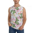 thumbnail image 1 of Daiia Lilies Flowers Printed Men's Tank Tops,Casual Soft Sleeveless Gym Muscle Shirts Bodybuilding Tee-Small, 1 of 8