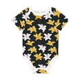 thumbnail image 1 of Daiia Lilies Flowers Printed Unisex-Baby Short Sleeve Onesies Bodysuits Baby Climbing Clothes Soft and Comfortable Romper with Expandable Shoulder Design-18 Months, 1 of 8