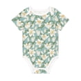 thumbnail image 1 of Daiia Lilies Flowers Printed Unisex-Baby Short Sleeve Onesies Bodysuits Baby Climbing Clothes Soft and Comfortable Romper with Expandable Shoulder Design-18 Months, 1 of 8