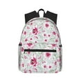 thumbnail image 1 of Daiia Lilies Flowers School Backpack for Men Women, Unisex Large Waterproof Bookbag Schoolbag Casual Daypack for High School/College/Teens/Travel/Work Black, 1 of 8