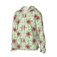 thumbnail image 1 of Daiia Lilies Flowers UPF 50+ Sun Protection Hoodie Jacket Lightweight Long Sleeve Sun Shirt for Women Men with Pocket Hiking Outdoor-Large, 1 of 7