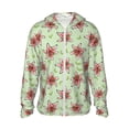 thumbnail image 1 of Daiia Lilies Flowers UPF 50+ Sun Protection Hoodie Jacket Lightweight Long Sleeve Sun Shirt for Women Men with Pocket Hiking Outdoor-Small, 1 of 9