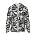 thumbnail image 1 of Daiia Lilies Flowers UPF 50+ Sun Protection Hoodie Jacket Lightweight Long Sleeve Sun Shirt for Women Men with Pocket Hiking Outdoor-XX-Large, 1 of 9