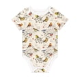 thumbnail image 1 of Daiia Little Birds Printed Unisex-Baby Short Sleeve Onesies Bodysuits Baby Climbing Clothes Soft and Comfortable Romper with Expandable Shoulder Design-6 Months, 1 of 8
