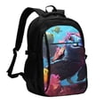 thumbnail image 1 of Daiia Lively Cute Turtle Pattern USB Charging Backpack for Men and Women, Anti-Theft Backpack,Travel Backpack,School Backpack,College Backpack,Laptop Backpack, 1 of 7