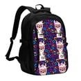 thumbnail image 1 of Daiia Llama Alpaca Pattern USB Charging Backpack for Men and Women, Anti-Theft Backpack,Travel Backpack,School Backpack,College Backpack,Laptop Backpack, 1 of 7