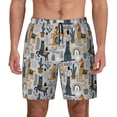 thumbnail image 1 of Daiia Llama and Cactus1 Mens Swim Trunks Swim Shorts Quick Dry Swim Shorts with Mesh Lining Pockets-Medium, 1 of 9