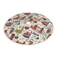 thumbnail image 1 of Daiia London Landmark1 Drawing Merry Christmas Tree Skirt , Xmas Large Lace-up Tree Skirt, Santa Snowflakes Rustic Home Decorations New Year Party Farmhouse Decor-48", 1 of 7