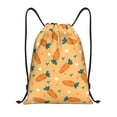 thumbnail image 1 of Daiia Love Carrot Pattern Drawstring Backpack, Gym Bag, Lightweight Backpack, Water-Resistant Bag Travel Sports Backpack, Fitness Bag, Yoga Bag-Small, 1 of 6