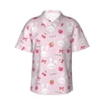 thumbnail image 1 of Daiia Love Rabbit Hawaiian Shirt for Men Gentle Cotton Regular Short Sleeve Casual-3X-Large, 1 of 9