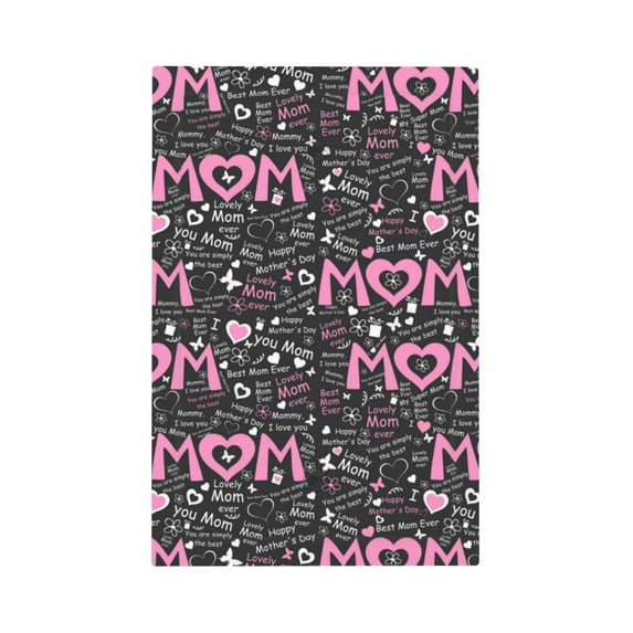 Daiia Lovely Mom Ever Pattern Decorator Wall Plate Child Safe Outlet Cover, Switch and Outlet Covers,Size 1-Gang 5.0" x3.0" , Polycarbonate Thermoplastic-Style V