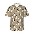 thumbnail image 1 of Daiia Lovely Penguin Hawaiian Shirt for Men Gentle Cotton Regular Short Sleeve Casual-X-Large, 1 of 9