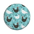 thumbnail image 1 of Daiia Lovely Roosters Tire Covers , Travel Trailer Camper Truck SUV Motorhome Waterproof Wheel Cover, Sun Rain Snow Protector-16 inch, 1 of 9