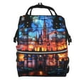 thumbnail image 1 of Daiia Magical Stained Glass Castle Large Capacity Baby Bag Waterproof Stylish Diaper Bag Mummy Backpack Adjustable Straps Diaper BagBaby Essentials Bag, 1 of 6