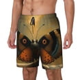 thumbnail image 1 of Daiia Majestic Butterfly Sunset Mens Swim Trunks Swim Shorts Quick Dry Swim Shorts with Mesh Lining Pockets-XX-Large, 1 of 9
