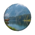 thumbnail image 1 of Daiia Majestic Deer Mountain Lake Tire Covers , Travel Trailer Camper Truck SUV Motorhome Waterproof Wheel Cover, Sun Rain Snow Protector-15 inch, 1 of 8