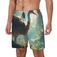 thumbnail image 1 of Daiia Majestic Ostrich In Forest Mens Swim Trunks Swim Shorts Quick Dry Swim Shorts with Mesh Lining Pockets-3X-Large, 1 of 9
