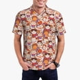 thumbnail image 1 of Daiia Maneki-Neko Cats Pattern Men’s Polo Shirts,Solid Deck Shirt,Classic Fit, Breathable Cotton Polo for Casual and Sport Wear-X-Large, 1 of 9