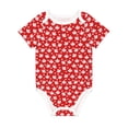 thumbnail image 1 of Daiia Maple Leaves Printed Unisex-Baby Short Sleeve Onesies Bodysuits Baby Climbing Clothes Soft and Comfortable Romper with Expandable Shoulder Design-12 Months, 1 of 8