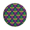 thumbnail image 1 of Daiia Mardi Gras Carnival3 Tire Covers , Travel Trailer Camper Truck SUV Motorhome Waterproof Wheel Cover, Sun Rain Snow Protector-15 inch, 1 of 9