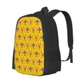 thumbnail image 1 of Daiia Mardi Gras Crayfish and Fleur de lis Backpack for Men and Women -Durable Backpack Large Capacity, Water-Resistant Bag with Adjustable Straps and Laptop Compartment, 1 of 7