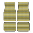 thumbnail image 1 of Daiia Mardi Gras Purple Yellow Plaid Printed Car Floor Mats Set of 4, Durable Non Slip Auto Floor Carpet, Car Interior Carpets Proof Foot Pads Anti-Slip Cushion Automoetive Accessories, 1 of 1