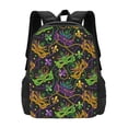 thumbnail image 1 of Daiia Mardi Gras Surface Backpack for Men and Women -Durable Backpack Large Capacity, Water-Resistant Bag with Adjustable Straps and Laptop Compartment, 1 of 9