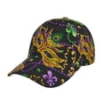 thumbnail image 1 of Daiia Mardi Gras Surface print Baseball Cap Men Women Golf Dad Hat Adjustable Original Classic Low Profile Hat Unconstructed Plain Cap, 1 of 9