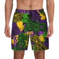 thumbnail image 1 of Daiia Mardi Gras7 Mens Swim Trunks Swim Shorts Quick Dry Swim Shorts with Mesh Lining Pockets-Large, 1 of 9