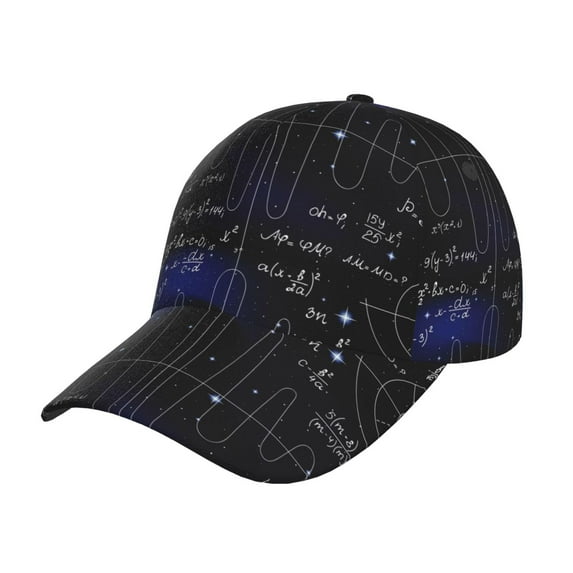 Daiia Mathematica Science print Baseball Cap Men Women Golf Dad Hat Adjustable Original Classic Low Profile Hat Unconstructed Plain Cap