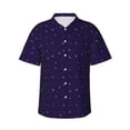 thumbnail image 1 of Daiia Mathematical Symbols Hawaiian Shirt for Men Gentle Cotton Regular Short Sleeve Casual-Large, 1 of 1