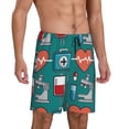 thumbnail image 1 of Daiia Medical Elements Mens Woven Stretch Pajama Short,Short Pajama Pants-Large, 1 of 9