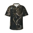 thumbnail image 1 of Daiia Medieval Knight And Dragon Hawaiian Shirt for Men Gentle Cotton Regular Short Sleeve Casual-3X-Large, 1 of 9