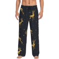 thumbnail image 1 of Daiia Men'S Christmas Deers Pants,Bottoms Sleep Lounge,Pajama Pants,Pj Bottoms Drawstring And Pockets-Medium, 1 of 9