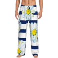 thumbnail image 1 of Daiia Daisy Striped Nautical Men's Sleep Pant with Pockets and Drawstring,Pajama Pants-XX-Large, 1 of 9