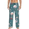 thumbnail image 1 of Daiia Men'S Flamingo Pants,Bottoms Sleep Lounge,Pajama Pants,Pj Bottoms Drawstring And Pockets-Xx-Large, 1 of 9