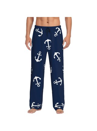 Women's Extra Tall Pajama Pants Extra Long Nautical Rope Print Pj