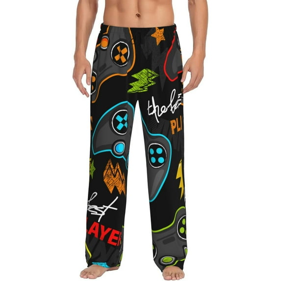 Daiia Play Game3 Men's Sleep Pant with Pockets and Drawstring,Pajama Pants-Medium
