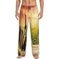 thumbnail image 1 of Daiia Men'S Red Wine Glasses Pants,Bottoms Sleep Lounge,Pajama Pants,Pj Bottoms Drawstring And Pockets-X-Large, 1 of 9