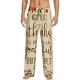 thumbnail image 1 of Daiia Thanksgiving With A Grateful Heart Men's Sleep Pant with Pockets and Drawstring,Pajama Pants-X-Large, 1 of 9