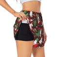 thumbnail image 1 of Daiia Merry Christmas1 Pattern Women's 2 in 1 Running Shorts - Lightweight Athletic Workout Gym Yoga Shorts Liner with Phone Pockets-XX-Large, 1 of 7