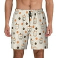 thumbnail image 1 of Daiia Milk Tea Mens Swim Trunks Swim Shorts Quick Dry Swim Shorts with Mesh Lining Pockets-X-Large, 1 of 9