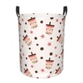 thumbnail image 1 of Daiia Milk Tea Round Laundry Basket with Handles Thickened Waterproof Circular hamper,Dirty Clothes Storage Basket for Bedroom,Bathroom,College Dorm-Medium, 1 of 8