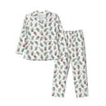 thumbnail image 1 of Daiia Milk Tea for Men's Long-Sleeved Pajama Set – Soft & Comfortable Sleepwear Button-Up Pajamas Cozy Lounge Wear-X-Large, 1 of 7