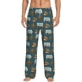 thumbnail image 1 of Daiia Miniature Ship In Bottle Men's Sleep Pant with Pockets and Drawstring,Pajama Pants-X-Large, 1 of 9