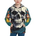 thumbnail image 1 of Daiia Modern Hip-Hop Skull for Boys Fashion Hoodies & Sweatshirts with Kangaroo Pocket,Hooded Sweatshirt for Kid, Breathable& Moisture Wicking-Small, 1 of 6