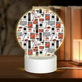 thumbnail image 1 of Daiia Modern Life Pattern Acrylic Night Light, LED Touch Light, Bedroom Night Light, Soft Glowing Lamp Perfect Gift for Mother's Day, Birthday, or Christmas, 1 of 9
