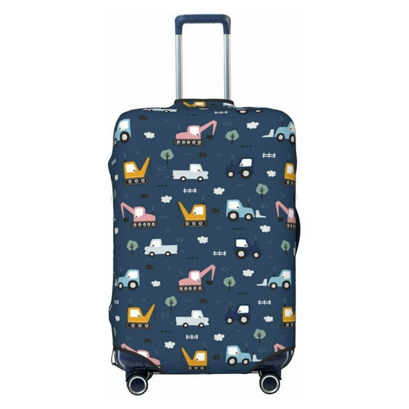 Daiia Modern Modern Excavator Luggage Cover, Thickened Washable Travel Luggage Covers, Elastic Unique Baggage Covers for 18-20 inch Luggage-Medium