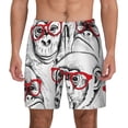 thumbnail image 1 of Daiia Monkey Mens Swim Trunks Swim Shorts Quick Dry Swim Shorts with Mesh Lining Pockets-3X-Large, 1 of 9